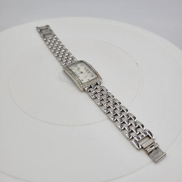 Suzanne Somers Watch Womens 9" Silver Stainless Steel Bracelet Quartz Movement - Picture 13 of 13